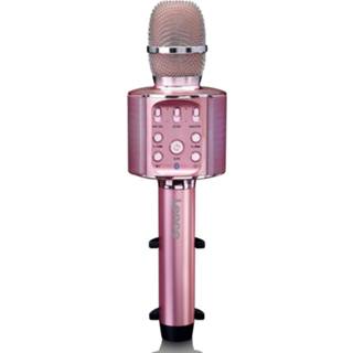 👉 Karaoke microfoon roze Bluetooth Met Speaker En Verlichting Lenco Bmc-090pk 8711902042136