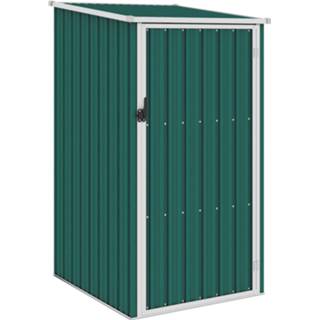 👉 Groen gegalvaniseerd staal Vidaxl Tuinschuur 87x98x159 Cm 8719883811390