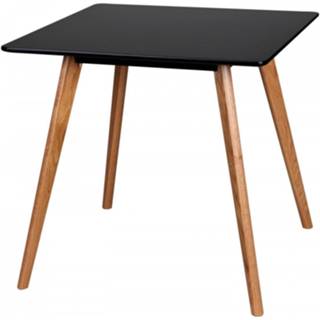 👉 Eettafel zwart MDF Nancy's Evanston Eetkamertafel - Keukentafel Mat 80x80x75 Cm 6019919411443