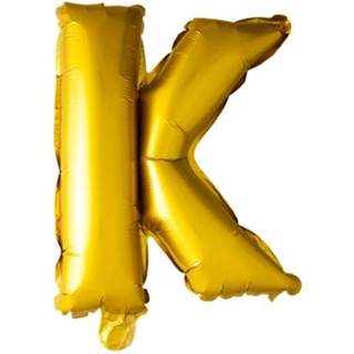 Folieballon goud Globos Letter K 41 Cm 5712735004943