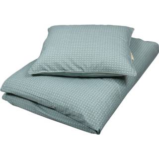 👉 Dekbedovertrek Filibabba 100 X 140cm - Leafed Dark Mint 5712804007677