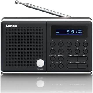👉 Draagbare radio zwart wit Draagbaar Fm Met Usb En Micro Sd Ingebouwde Accu Lenco Mpr-034wh Zwart-wit 8711902039143