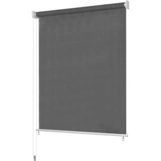 👉 Rolgordijn antraciet stof grijs Vidaxl Voor Buiten 400x140 Cm 8718475560890