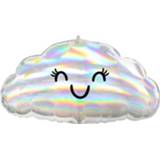 👉 Folieballon wit meisjes Amscan Iredescent Cloud 58 X 30 Cm 26635415682