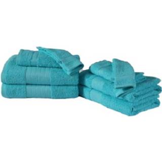 👉 Katoen Muller Textiles Handdoeken-set Aqua 8-delig 8717285131344