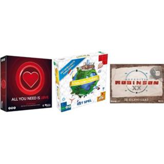 👉 Bordspel Spellenbundel - 3 Stuks All You Need Is Love & Ik Hou Van Holland Expeditie Robinson De Eilandraad 8720663089724