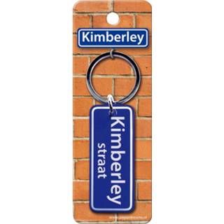 👉 Sleutelhanger blauw staal Paper Dreams Straatnaam Kimberley 9 Cm 8716764120411