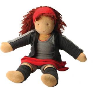 👉 Knuffelpopje Hoppa Lappenpop Knuffelpop Anna, 100% Biokatoen, Fair Trade 5425035215925