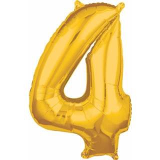 👉 Folie goud Amscan Cijferballon 4 66 X 45 Cm 26635365574