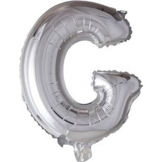 👉 Folieballon zilver Globos Letter G 41 Cm 5712735004646