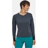 👉 Fietsshirt vrouwen petrol Patagonia Long-Sleeved Dirt Craft Jersey Dames