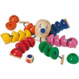 👉 Hout multikleur Selecta Spielzeug Rijgspel Octopus Junior 26-delig 4060848630063