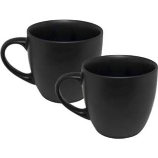 👉 Koffiemok zwart Orange85 - 2 Stuks Mat 240ml 8720663542076