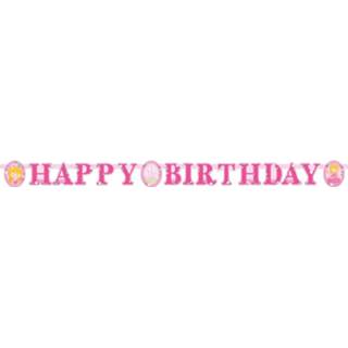 👉 Amscan Slinger Happy Birthday My Princess 178 Cm Papier Roze