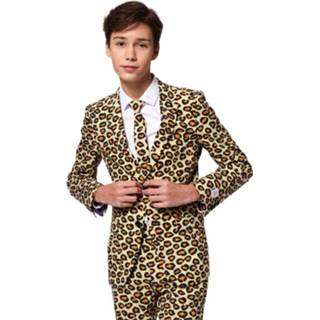 👉 Verkleedpak beige polyester jongens Opposuits The Jag 8720143851438