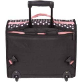 👉 Trolley zwart roze middel meerkleurig Overige merken Kangourou boekentas met dubbele trekstang - schooltas dots zwart/ 44cm 5400141225945
