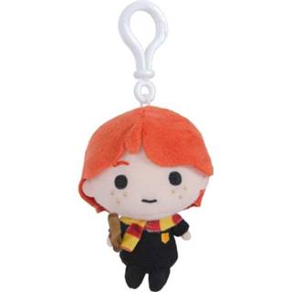 👉 Sleutelhanger zwart pluche kunststof oranje Yume Harry Potter - Ron Wemel 10 Cm 4895217533566
