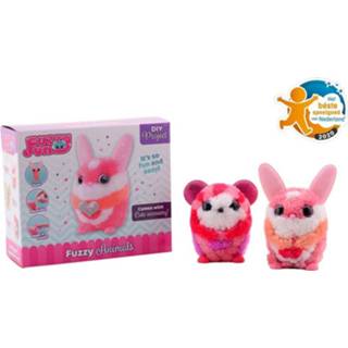 👉 One Size meerkleurig Fuzzy Fun Dieren Assorti 8711866276509