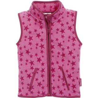 👉 Bodywarmer roze fleece 74 Color-Roze Playshoes Sterren junior maat 4010952521382