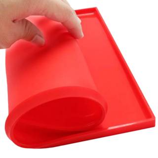 👉 Siliconen bakmat One Size Color-Rood Flexibele rood 31 x 26 cm 8719688006892