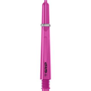 👉 Shaft roze kunststof Bull's Shafts B-grip 2 Cl 41 Mm 3 Stuks 4022847539662