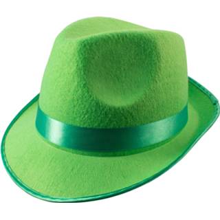 👉 Hoed groen Trilby Verkleed Neon Voor Volwassenen - Verkleedhoofddeksels 8718758300946