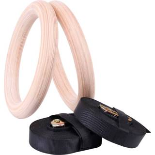 👉 Houten 28Mm Oefening Fitness Gymnastiek Ringen Gym Crossfit Pull Ups Spier 8720411409989