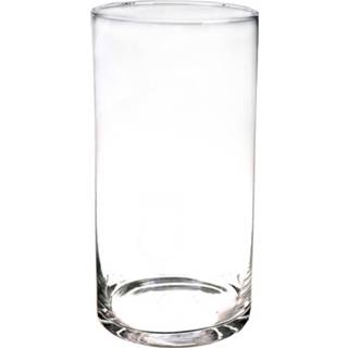 👉 Vaas transparant 1x Ronde Glazen Cilinder Vaas/vazen 30 Cm Hoog - Vazen 8720276207362