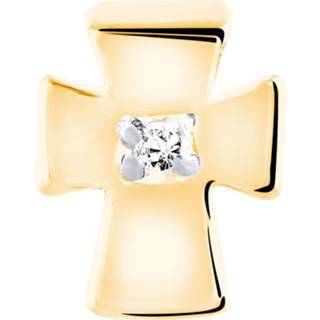 👉 Hanger zilveren zilver One Size Color-Goud goldplated kruis zirkonia 8717637814239