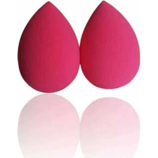 👉 Spons roze plastic One Size wit Make-Up - 2-pack 689076300292