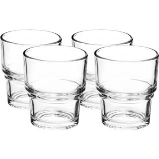 👉 Drinkglas transparant 4x Drinkglazen/waterglazen 210 Ml Bistro - Drinkglazen 8720276554107