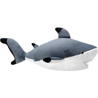 👉 Haaien knuffel pluche One Size grijs kinderen zwartpunthaai/haaien 40 cm speelgoed - vissen/zeedieren knuffels voor 8720276344654