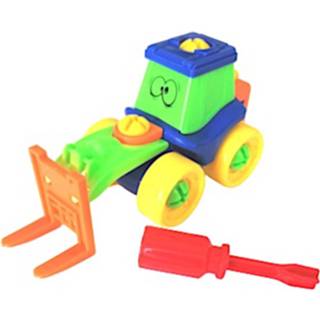 Heftruck kunststof multikleur Funny Toys Multifunctionele Junior 2-delig 8719817702930