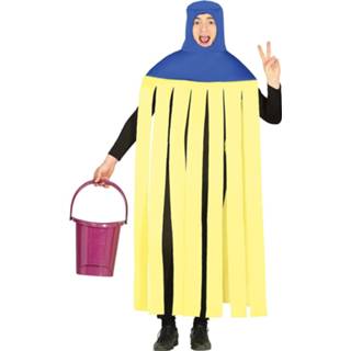 👉 Verkleedpak blauw geel polyester l Color-Blauw mannen Fiestas Guirca Mop heren blauw/geel maat 8434077882726
