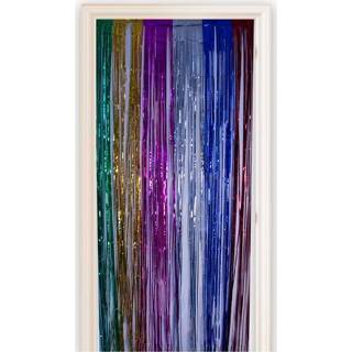 👉 Deurgordijn multicolor folie One Size Color-Meerkleurig Witbaard 100 x 250 cm 8718627002940