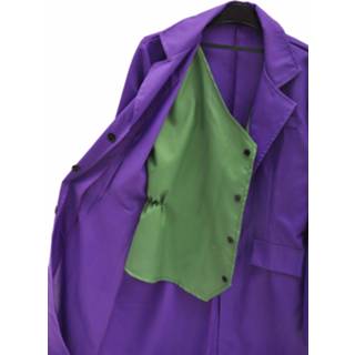 👉 Verkleedpak paars polyester l Color-Paars mannen DC Comics The Joker heren 2-delig maat 8026196116846