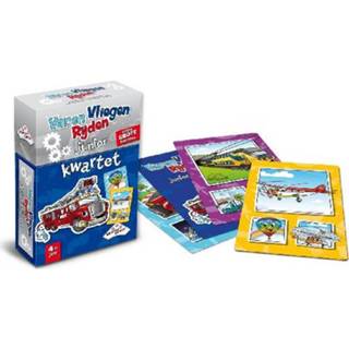 👉 One Size meerkleurig Identity Games Varen, Vliegen, Rijden Junior Kwartet 8714649011083