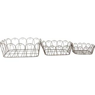 👉 Mand GeenKleur mannen Clayre & Eef Manden (3) 28*28*10 / 23*23*8 18*18*6 cm 6Y4661 8717459804371