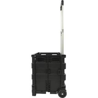 Krat zwart kunststof One Size Color-Zwart ProPlus bagagetrolley met inklapbare 40 liter 8719497086610