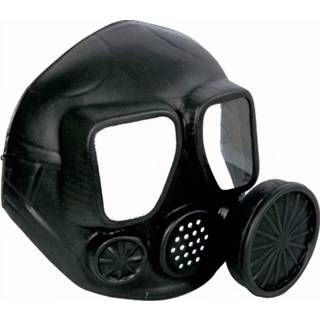 👉 Gasmasker zwart kunststof One Size Color-Zwart Witbaard maat one-size 8423667103211