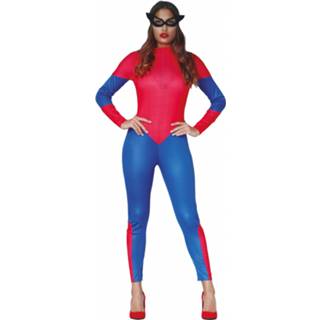 👉 Verkleedpak rood blauw polyester m Color-Rood Fiestas Guirca Spiderwoman rood/blauw mt 8434077807231