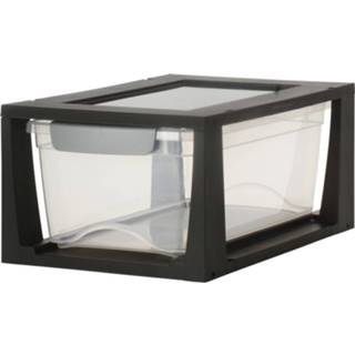 👉 Transparant zwart Sunware Omega Drawer Unit - 6 L Transparant/zwart 8711112483057