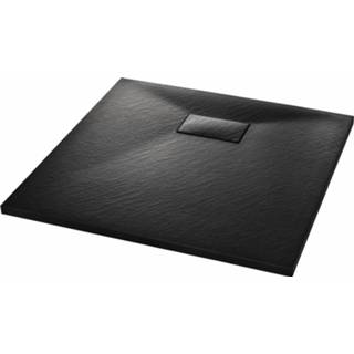 👉 Douchebak zwart One Size GeenKleur 90x90 cm SMC 8719883581408