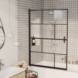 👉 Douche wand GeenKleur One Size zwart Douchewand 100x140 cm ESG 8720286416068