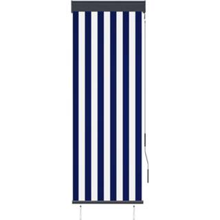 👉 Rolgordijn blauw wit One Size GeenKleur voor buiten 60x250 cm en 8719883795034