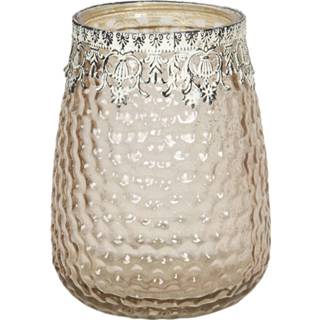 👉 Waxinelichthouder GeenKleur Clayre & Eef Ø 15*20 cm 6GL2891 8717459760974