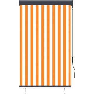 👉 Rolgordijn wit oranje One Size GeenKleur voor buiten 100x250 cm en 8719883795171