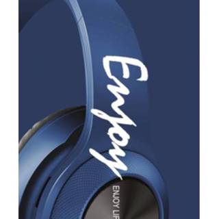 👉 Hoofdtelefoon ABS One Size Color-Blauw I-Total Enjoy bluetooth 18,5 x 17,5 cm navy 8720585086436