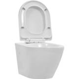 👉 Hangend toilet wit keramiek One Size GeenKleur randloos 8719883680125