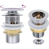 Afvoer active pop-up zonder overloop 6,4x6,4x9,1 cm nikkelkleurig 8720286204542